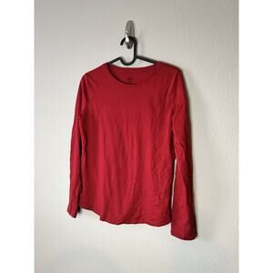 Wonder Nation Girls Red Long Sleeve T-shirt Size XXL (18)